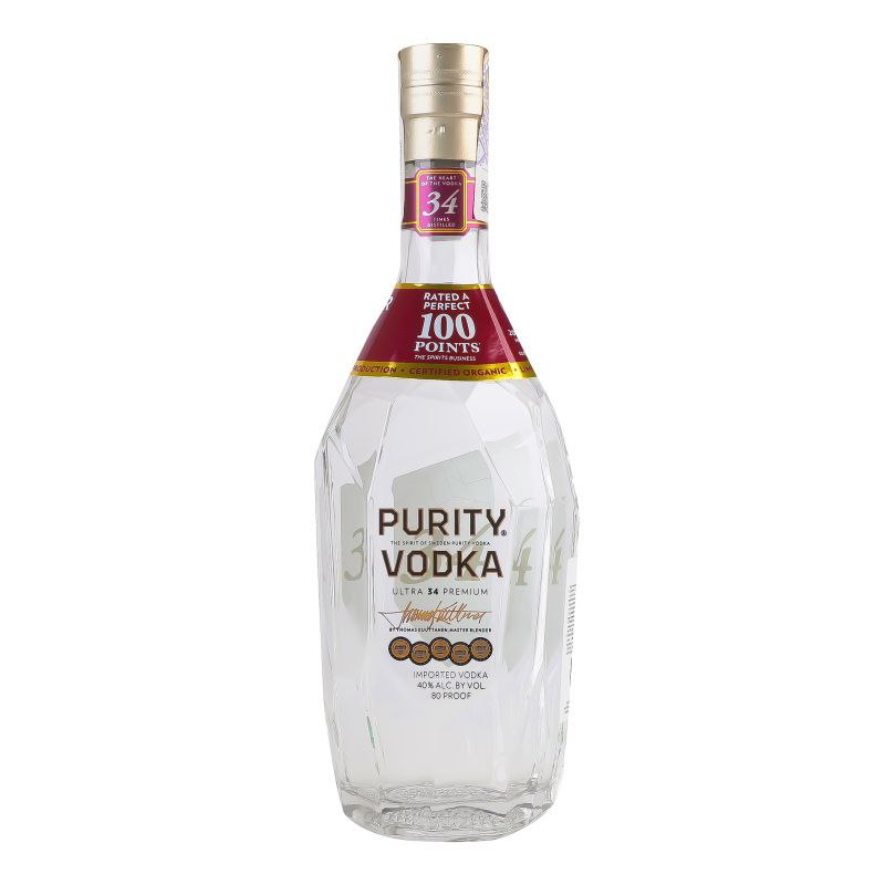 Горілка Purity Vodka Ultra 34 Premium 40% 0.75 л